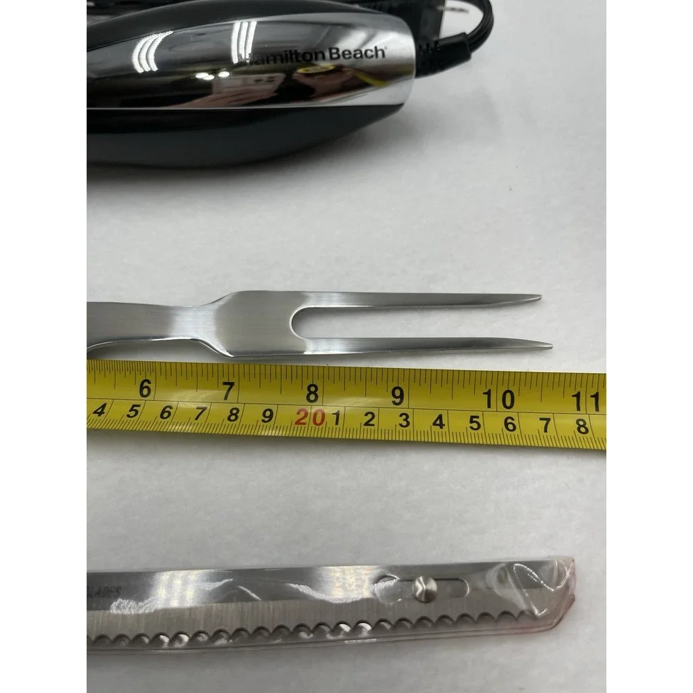 HAMILTON BEACH Classic‎ Chrome Electric Knife  & Fork 74275